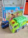 Śmieciarka na baterie plus Chase z pojazdem i Puzzle - Psi Patrol
