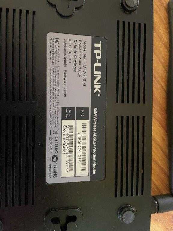 Router TP LINK TD-W8901G