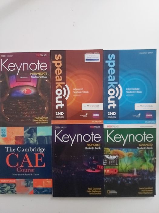 Książki Podręczniki angielski English Keynote inne zestaw 6szt