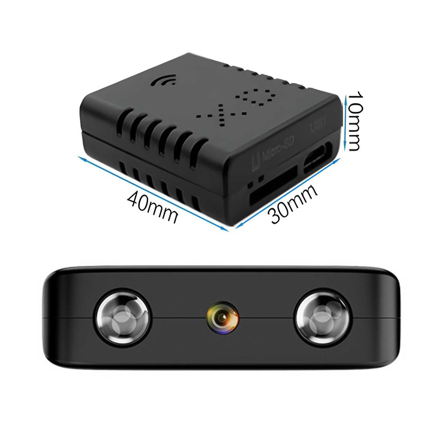 Mini kamera szpiegowska IP WiFi ukryta FullHD zdalny podgląd aplikacja