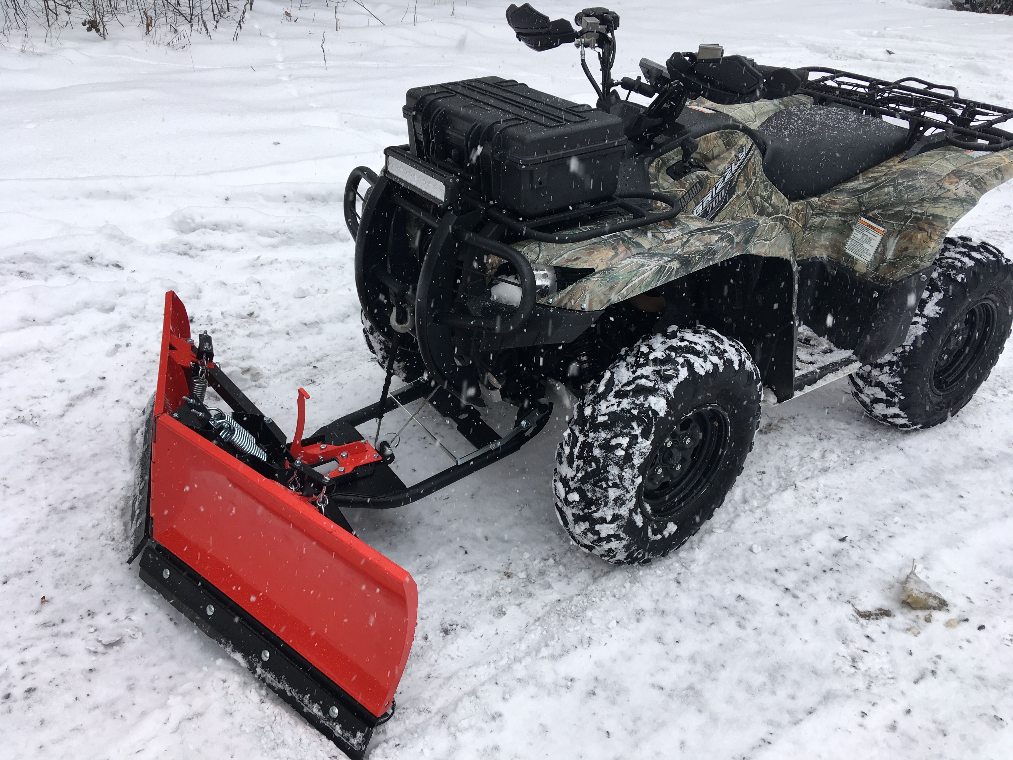 Pług śnieżny do quada typ V przedni montaż Yamaha Can Am Polaris CF