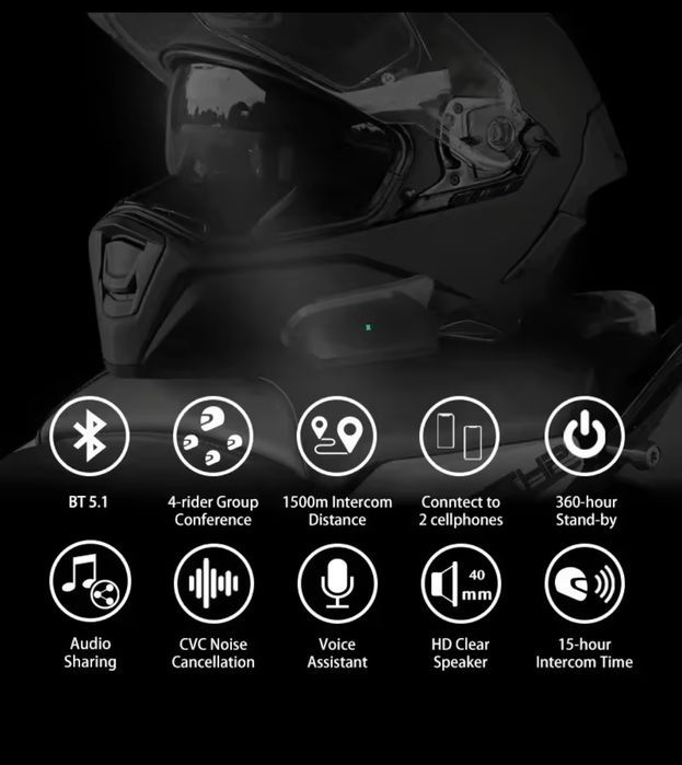 Nowy intercom motocyklowy Noeci GoCom4