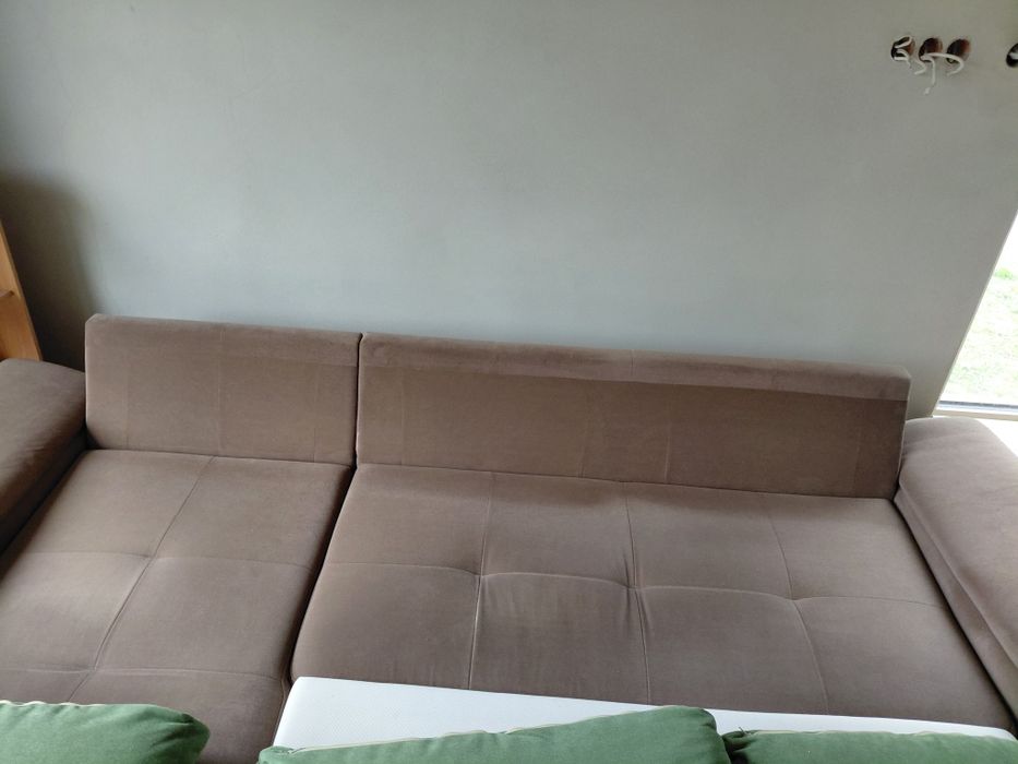 Kanapa narożna, narożnik z poduszkami, transport