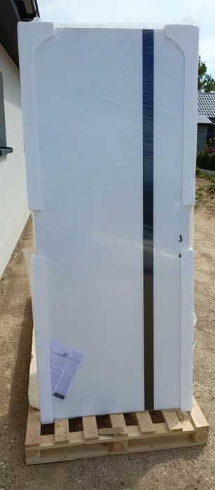 Drzwi 80 lewe bezprzylgowe +zamek magnetyczny +zawiasy