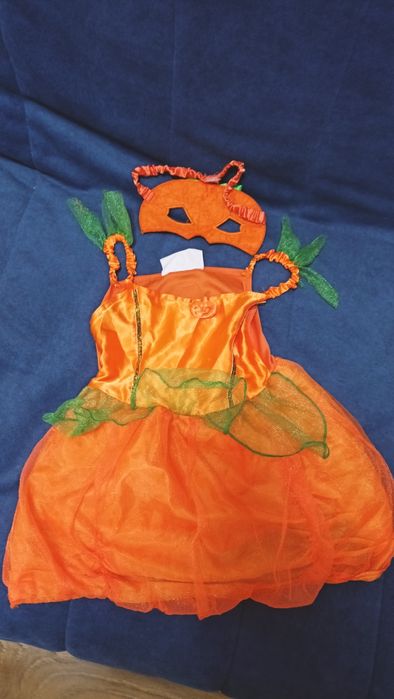 Sukienka dynia. Przebranie na halloween. Strój dynia. Halloween.