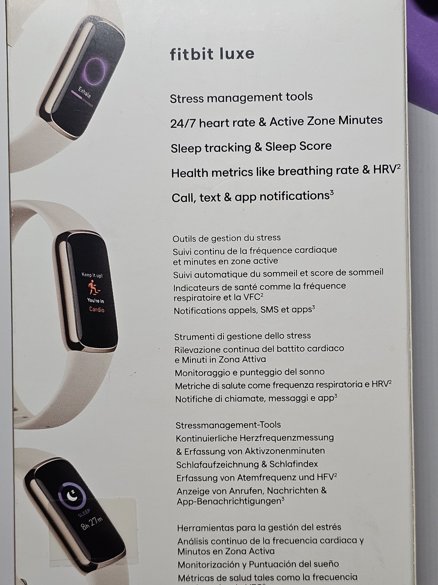 Fitbit Luxe Lunar White - найелегантніший фітнес-браслет