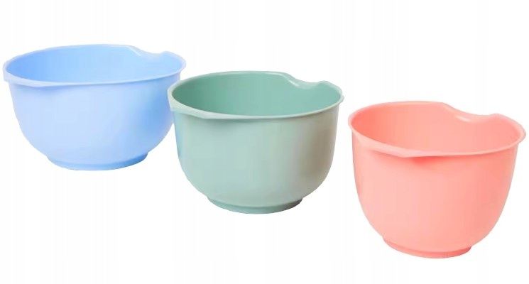 miski miska zestaw misek kuchennych 1,5 /2/ 3l pp plast1 dania