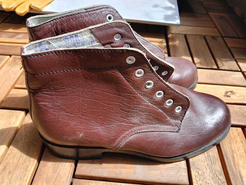 Buty robocze skórzane PRL