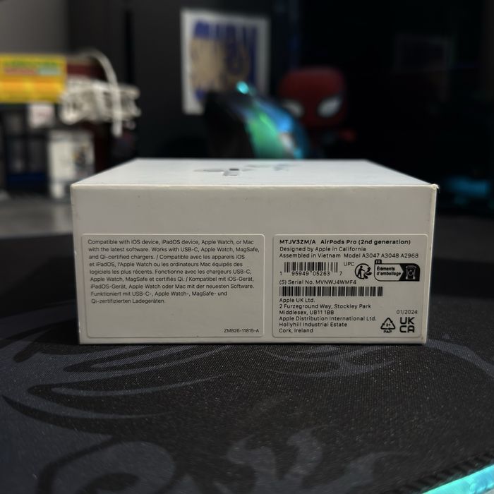 Słuchawki Apple AirPods Pro 2 (prawa słuchawka + etui MagSafe USB-C)