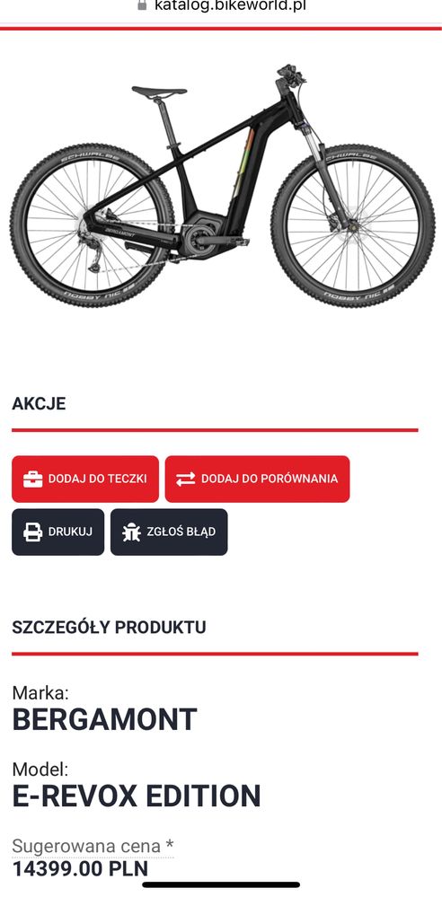 Rower elektryczny Bergamont E-revox Edition NOWY