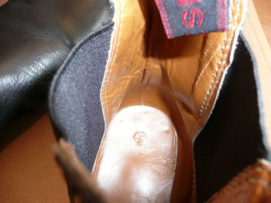 HORSENSE buty skórzane (skóra) sztyblety trzewiki botki