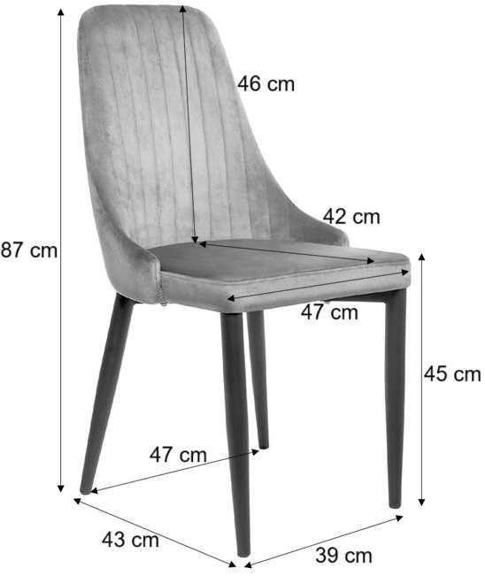 Welurowe krzesło tapicerowane do salonu i jadalni. Nowe. Wysyłka 24h