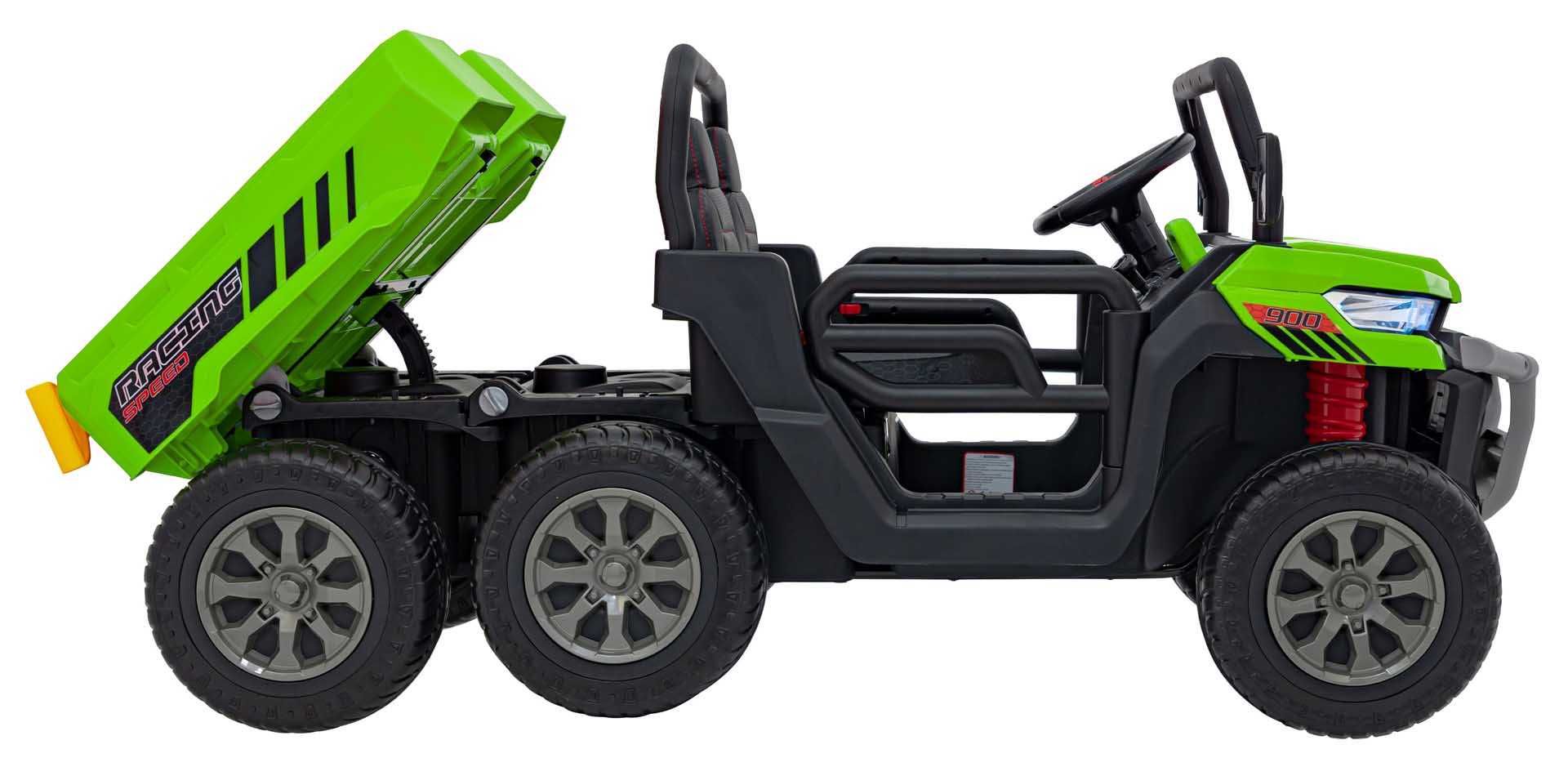 Dwuosobowe Auto na akumulator Farmer Samochód 4×4 Pilot Wywrotka 6 kół
