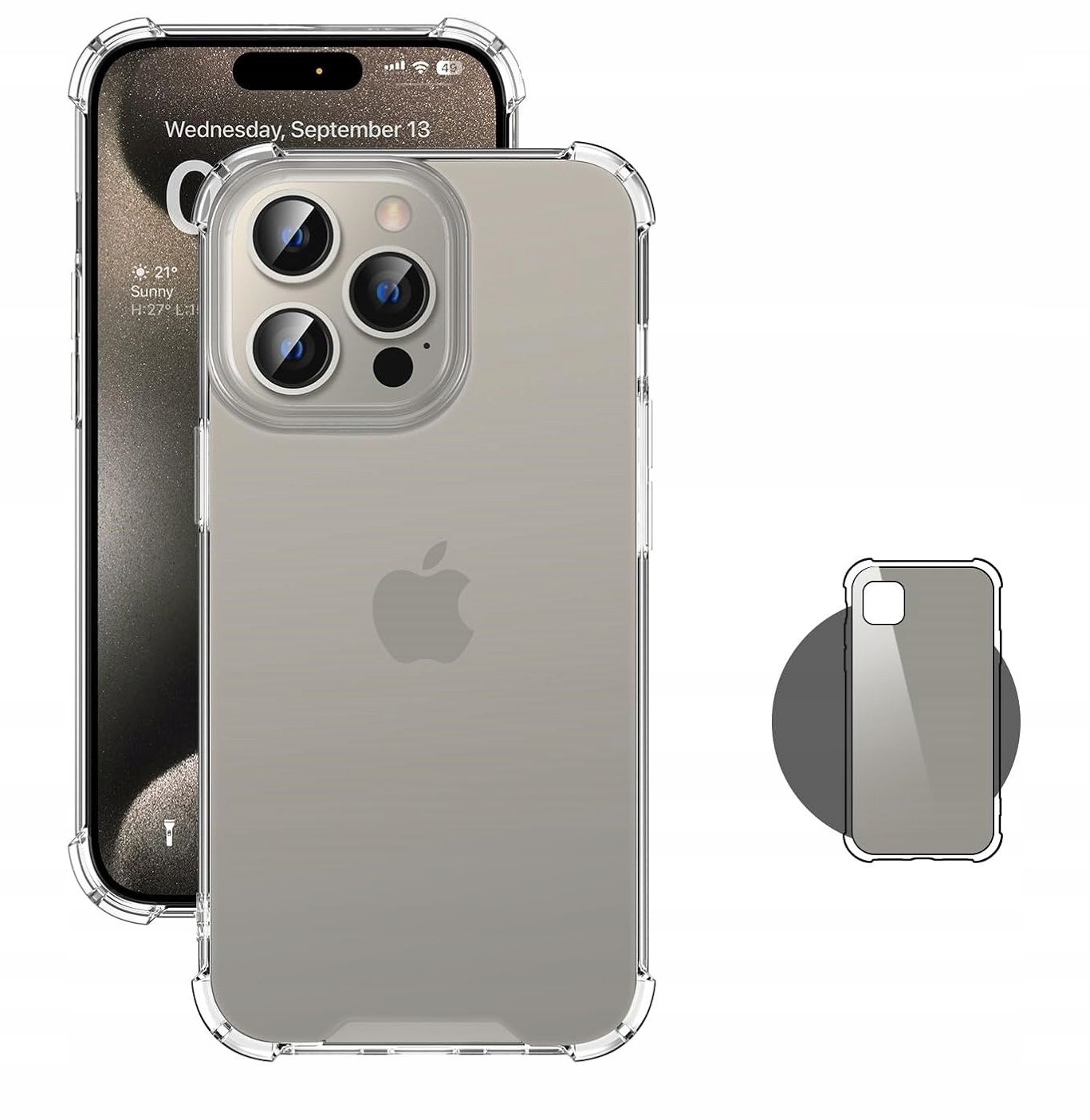 Etui Do Apple Iphone 15 Pro Anti Shock Case Bezbarwny