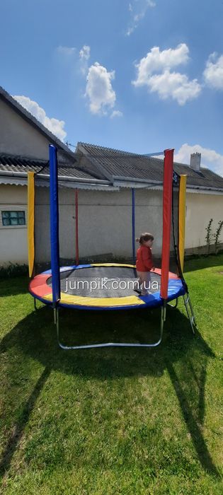 Батут 183 см, 252 см, 312 см із сіткою та драбинкою