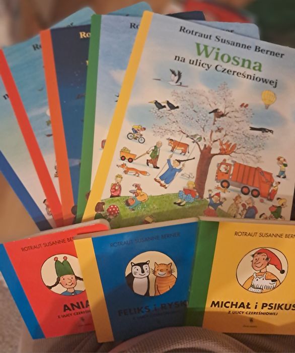 Komplet 5 książek z serii "Ulica Czereśniowa"+trzy mniejsze GRATIS