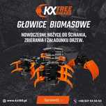 GŁOWICA ścinkowa chwytak do BIOMASY koparka wycina drzewa tnie krzaki