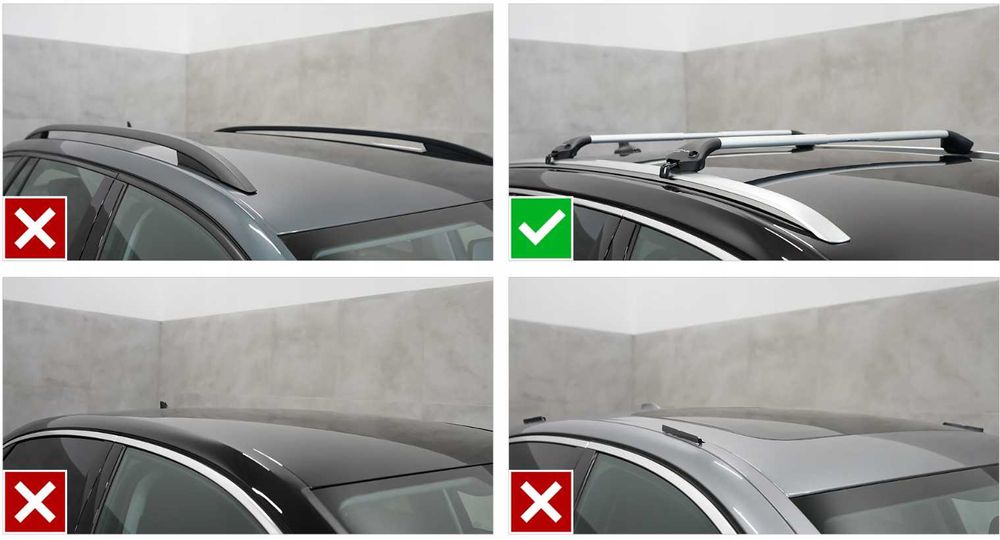 Uniwersalny Bagażnik Dachowy Poprzeczki na dach - Relingi dla SEAT