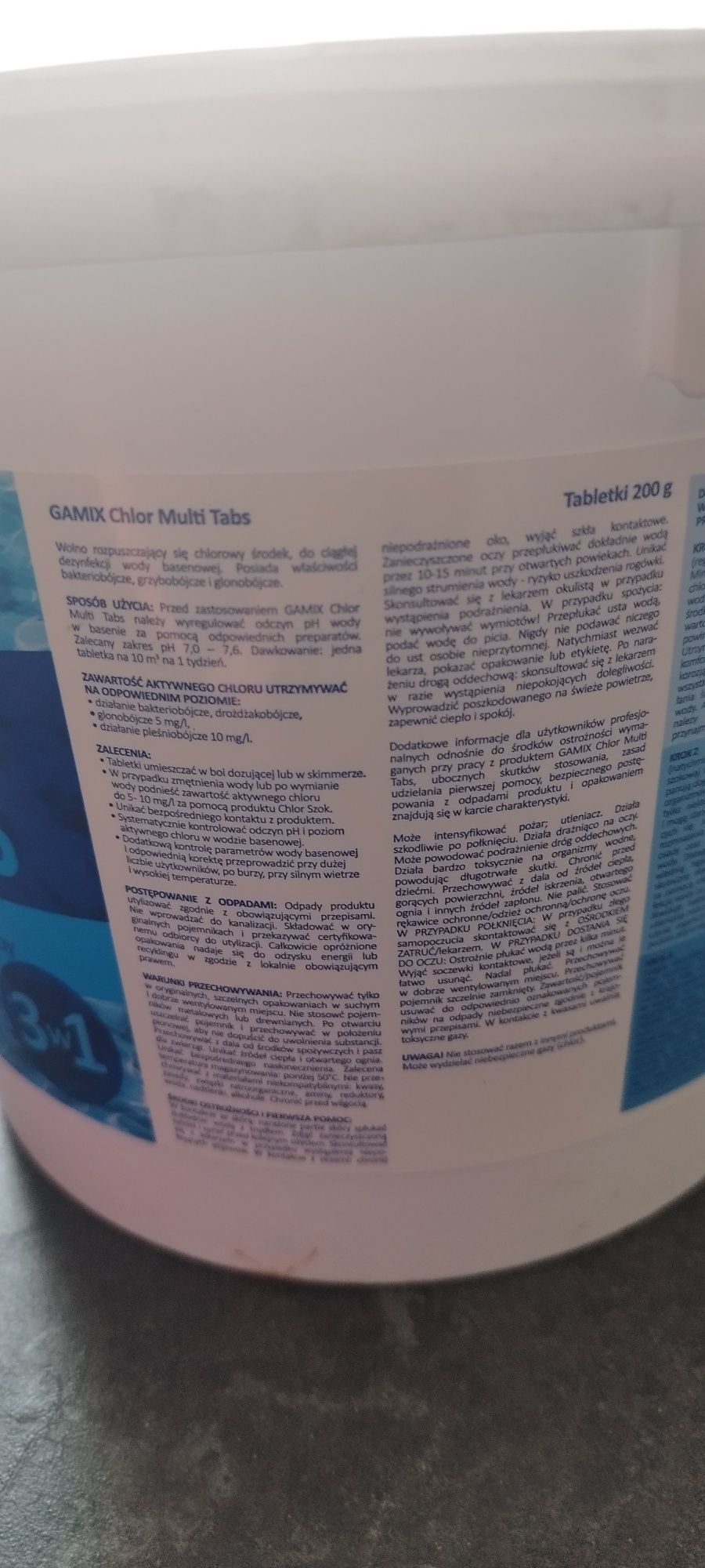Chlor tabletki 10 sztuk do basenów
