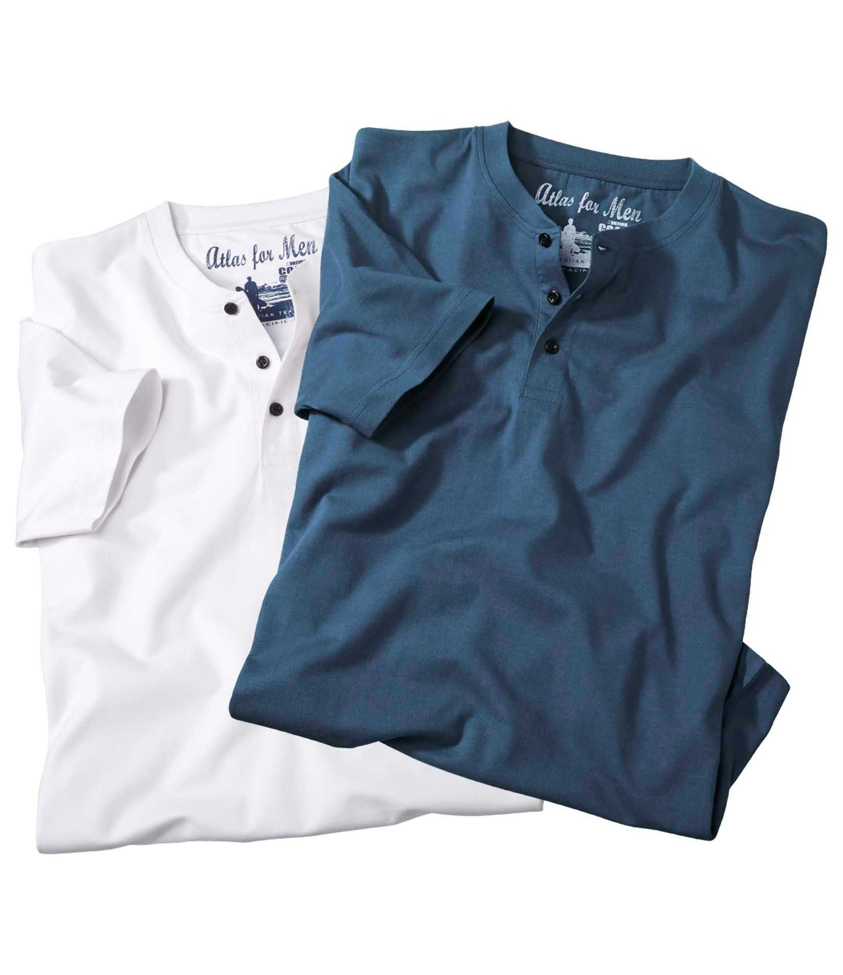 Zestaw 3XL koszulka męska x 2 bawełniana  T-shirt R1031 ATLAS FOR MEN