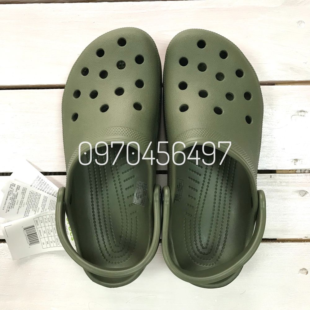 Чоловічі Crocs Classic Зелені Army Green Мужские Кроксы Милитари 43