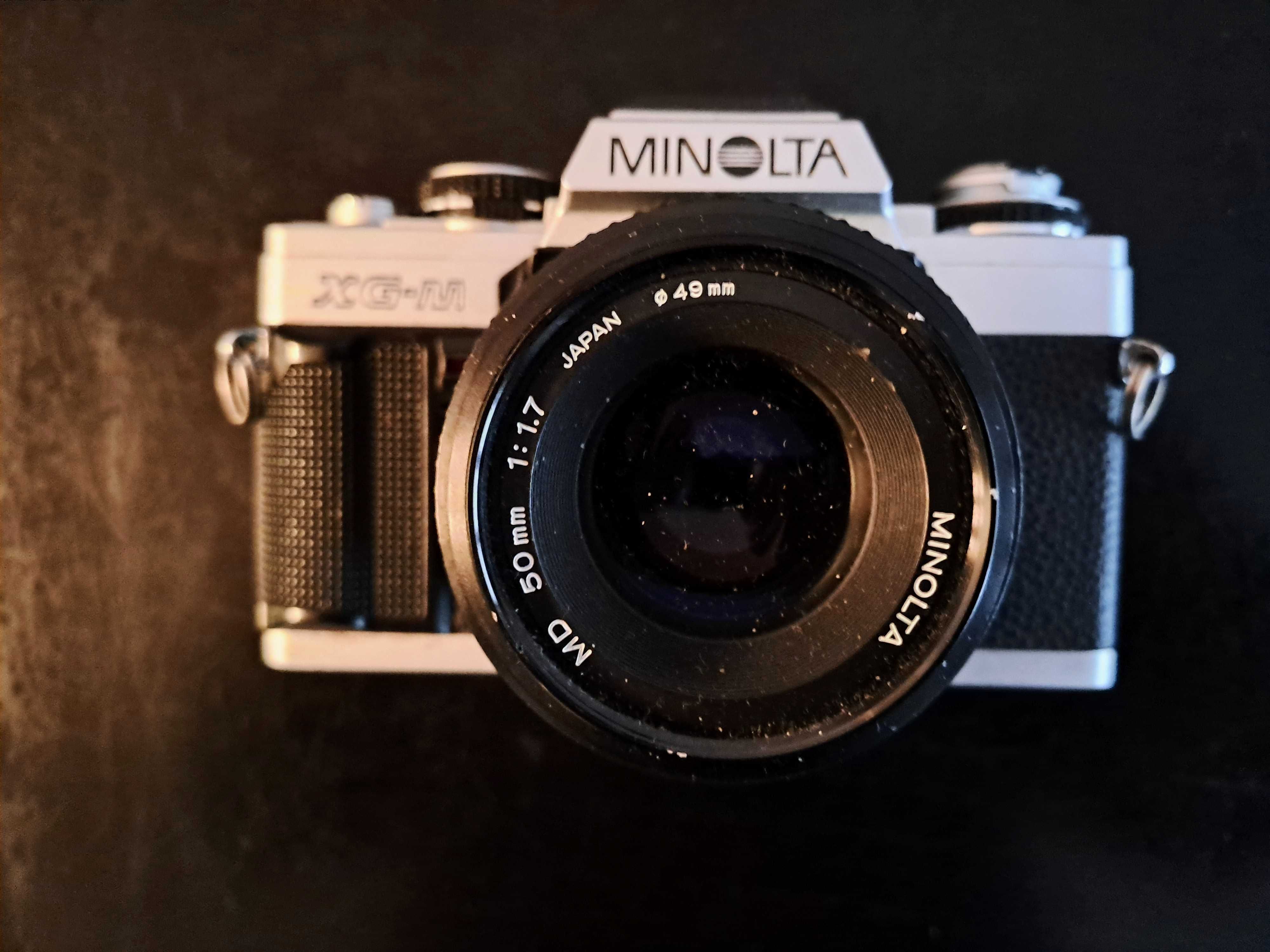 MINOLTA XG-M z obiektywem MD 50mm 1 : 1,7