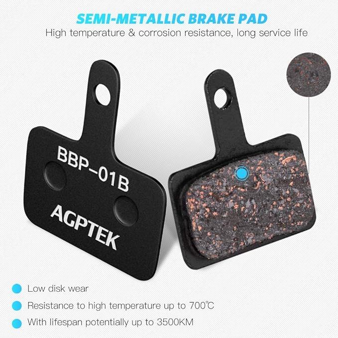 klocki hamulcowe agptek bbp-01b 4szt