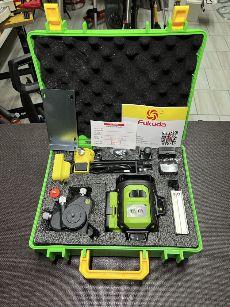 Лазерный уровень FUKUDA MW-94D-4GX 4D Диоды OSRAM