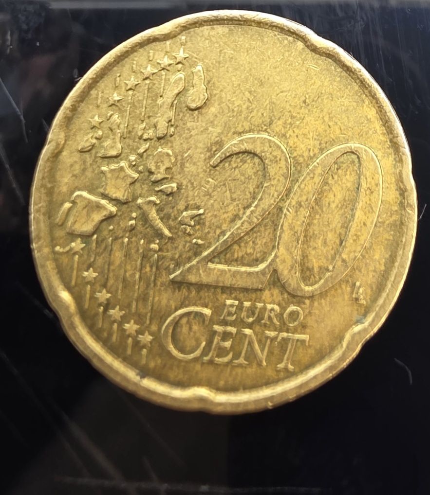 Moeda rara  de 20 centimos de colecção em estado muito bom