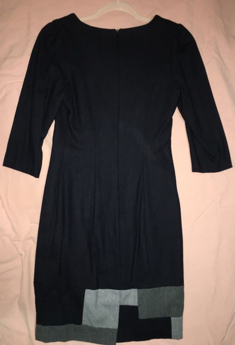 Тепла маленька сукня, вовна, темно-синій, на підкладці