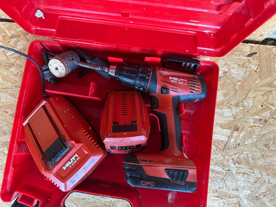 Wkrętarka Hilti SFC 22-A Zestaw Ładowarka Bateria.