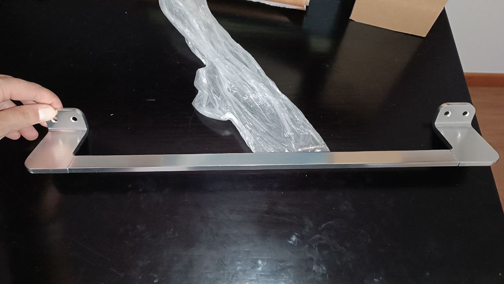 Toalheiro/suporte de toalhas em alumínio