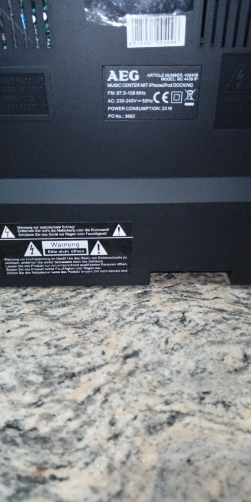 AEG MC 4450iP Radio/CDmp3/USB/SD
