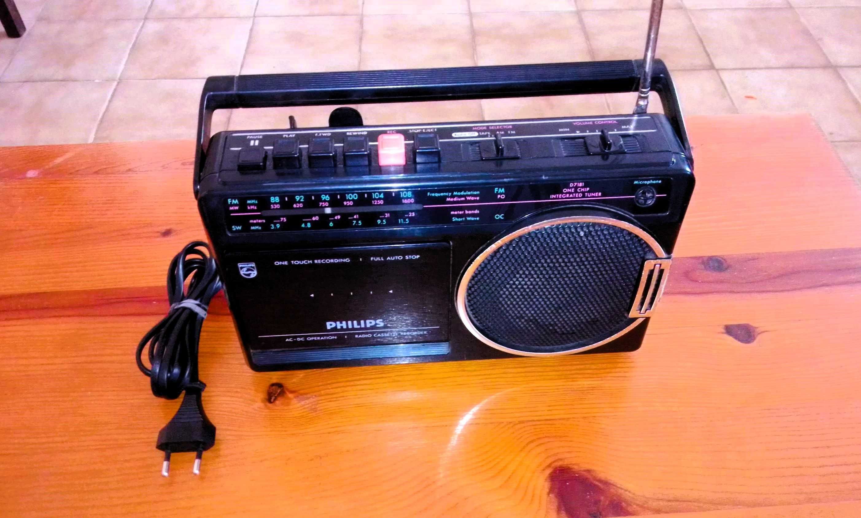 Rádio gravador Philips
