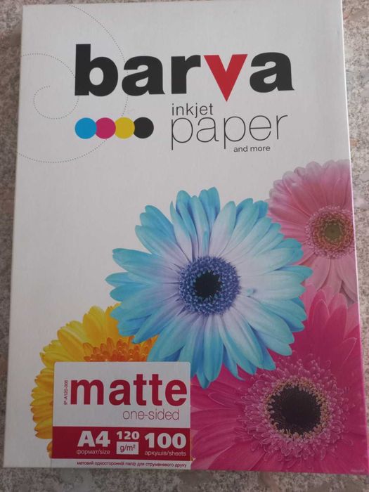 Бумага для принтера Barva глянцевая, матовая