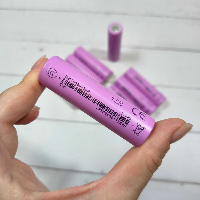 Купить аккумулятор 18650 высокотоковый EVE INR18650 30P 3000mAh-30A