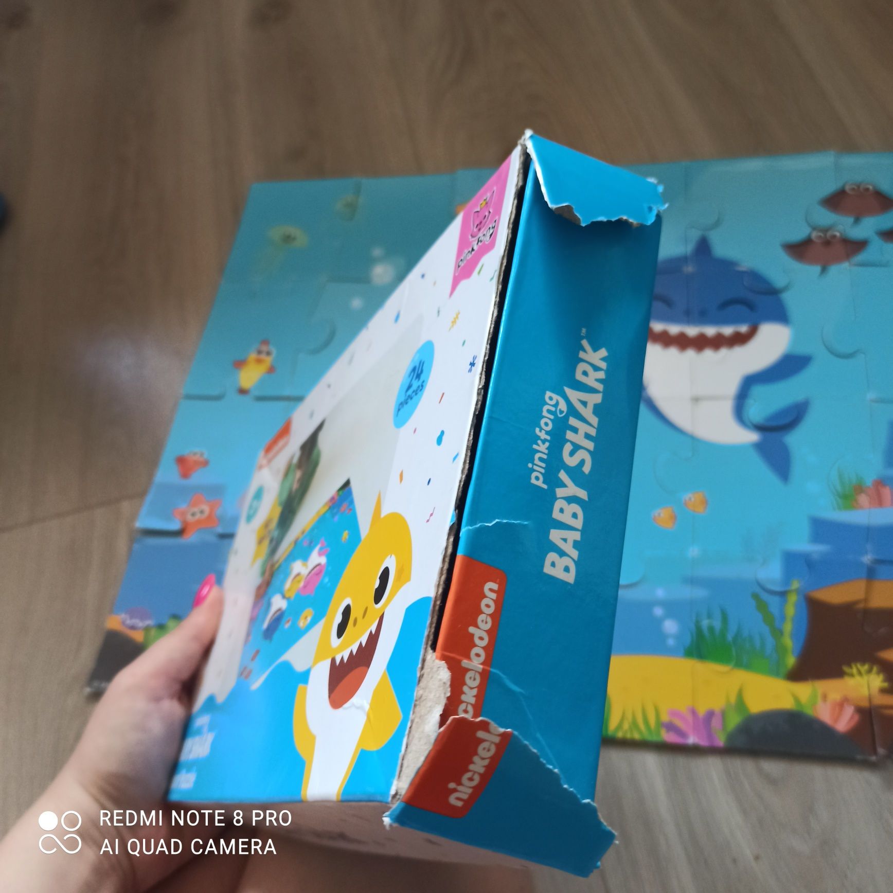 Puzzle Baby Shark duże 24 el