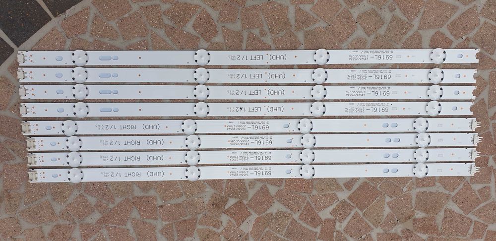 Listwy LED do telewizorów LG   49LJ5800 49LJ5100 49LJ5150 , 8 sztuk