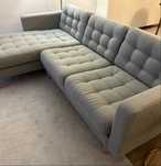 Sofá IKEA LANDSKRONA - 3 Lugares com ChaiseLongue (Verde Claro)