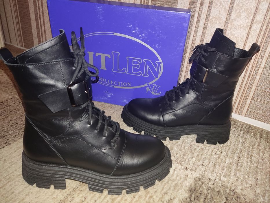 Сапоги,черевики,ботінки шкіряні зимові 40