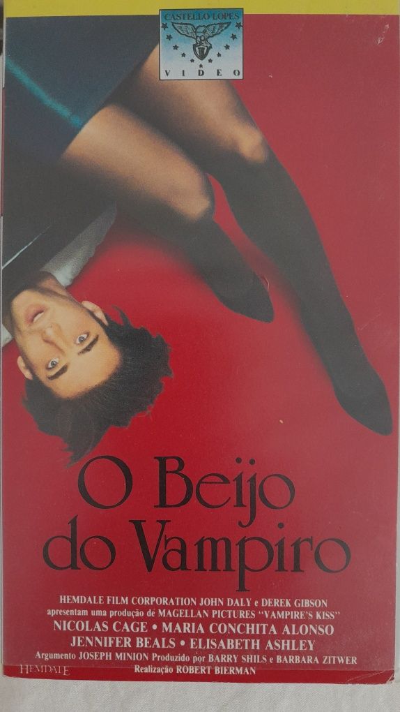 Cassete VHS O Beijo do Vampiro - Comédia Nicolas Cage