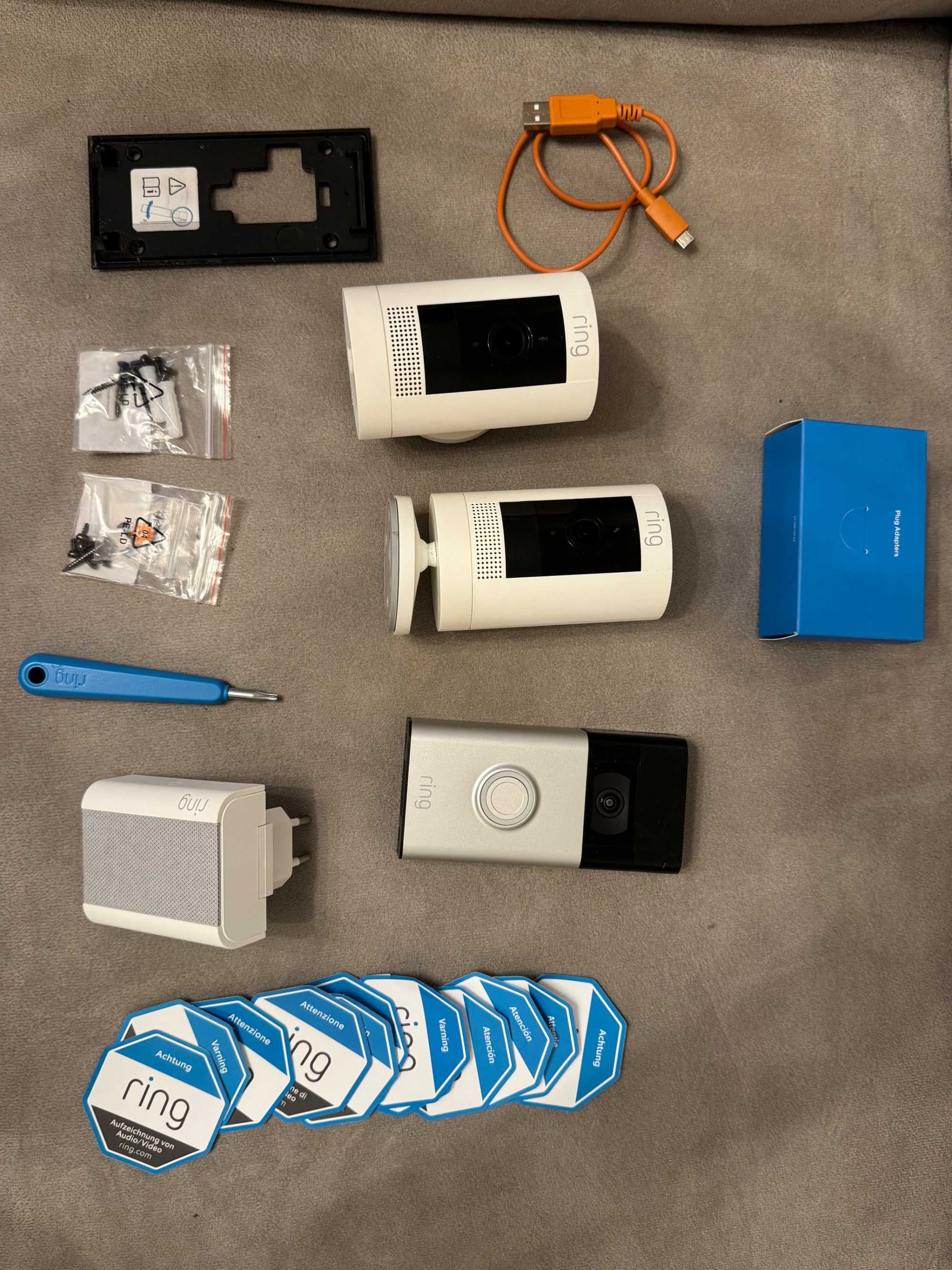 Pack Segurança Amazon Ring: Video Doorbell + 2 Câmaras + Chime – 200€