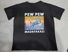 koszulka t-shirt PEW PEW MADAFAKAS roz. L poliester