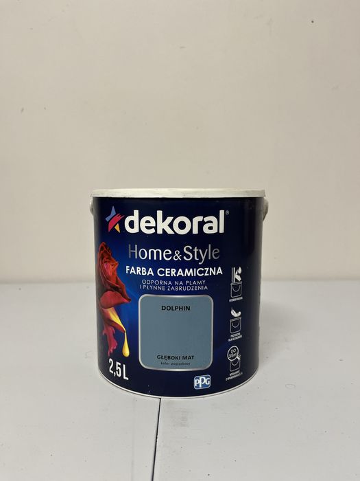 Okazja Farba ceramiczna dekoral dolphin niebieska