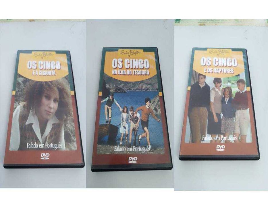 Dvds OS CINCO E a Ciganita Na Ilha do Tesouro os Raptores Filmes PT 5