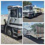 Porta maquinas 26 Toneladas, 3 eixos, com Guincho e 9,50mts estrado