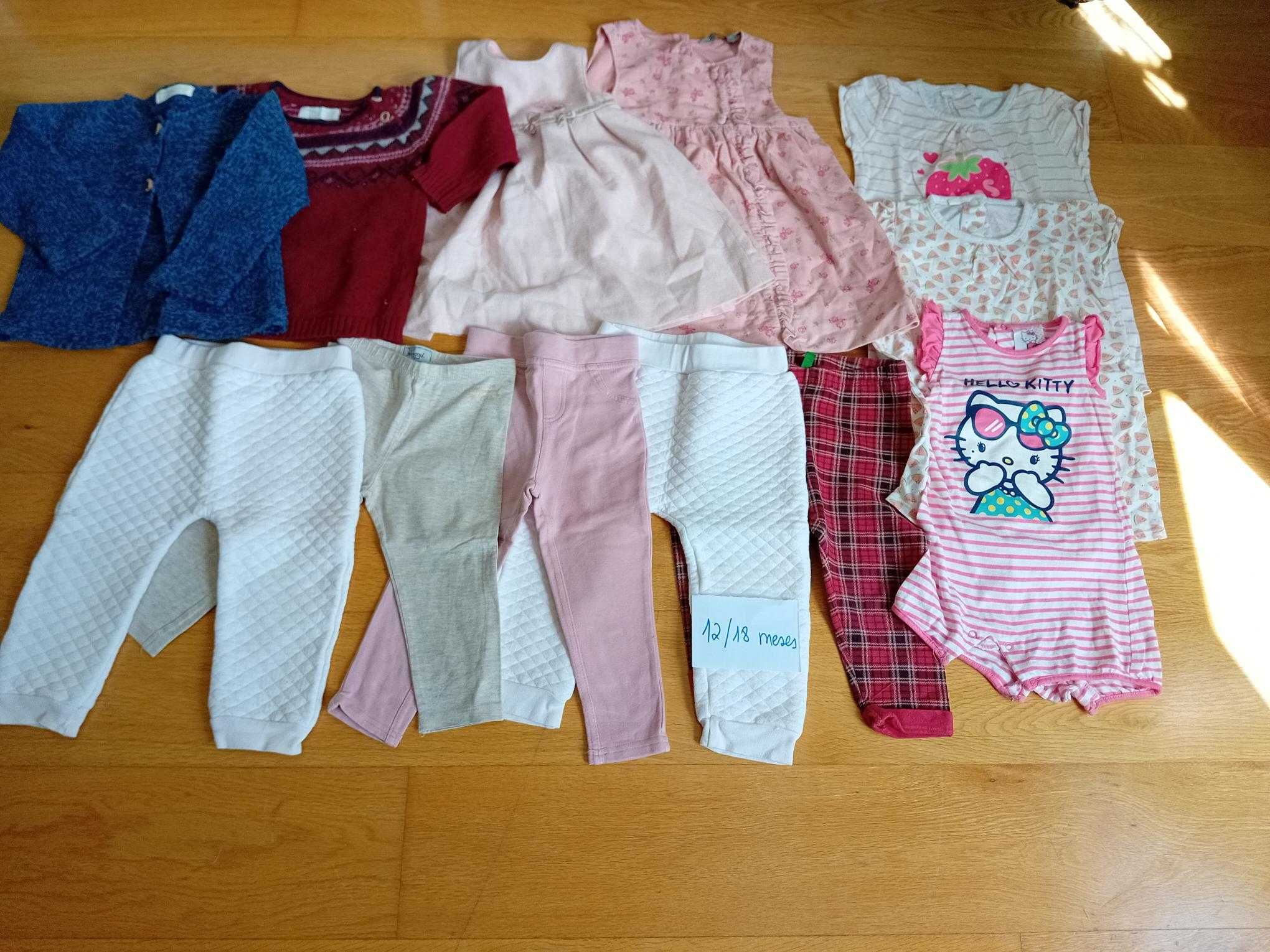 Lote de roupa bebe - 6/9 meses e 12/18 meses