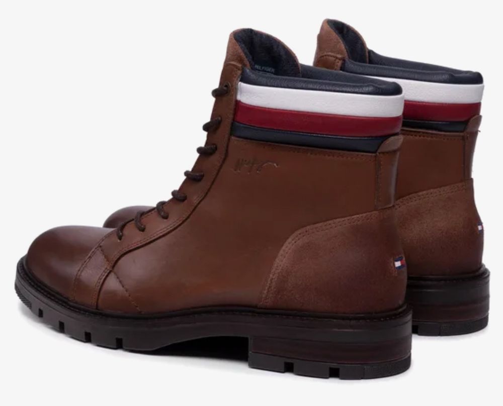 Botas castanhas da Tommy Hilfiger 42 Novas