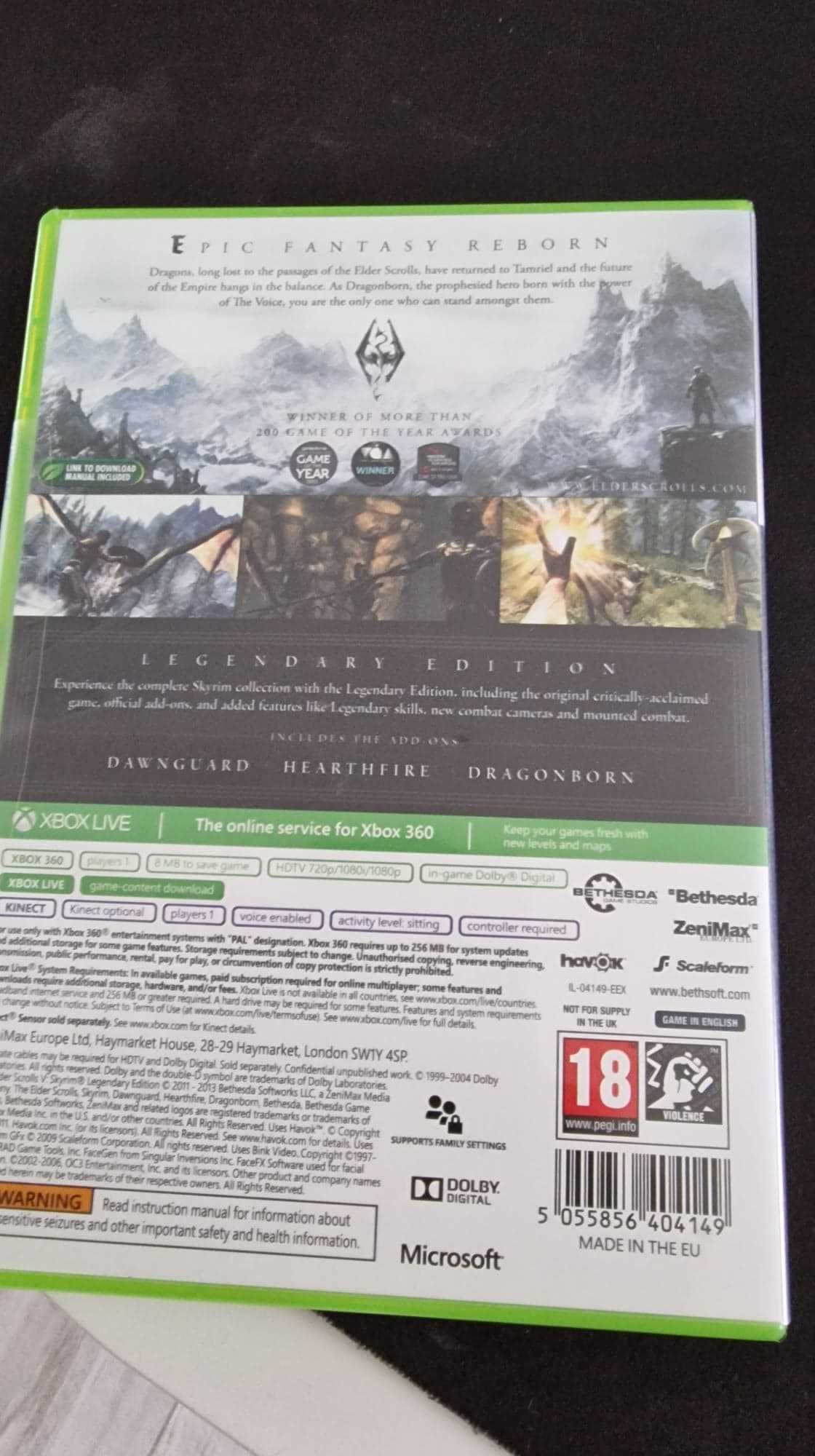 Gra Skyrim Legendary Edition xbox 360