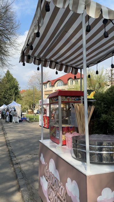 Солодка вата та попкорн